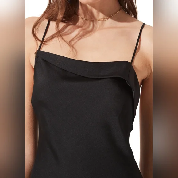 🔥NEW WITH TAG ASTR THE LABEL COWL SLIP MIDI DRESS BLACK in XS and SMALL🔥 - Picture 4 of 9